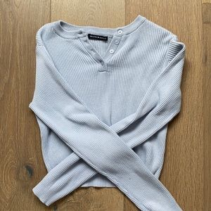 Brandy Melville, blue cropped sweater